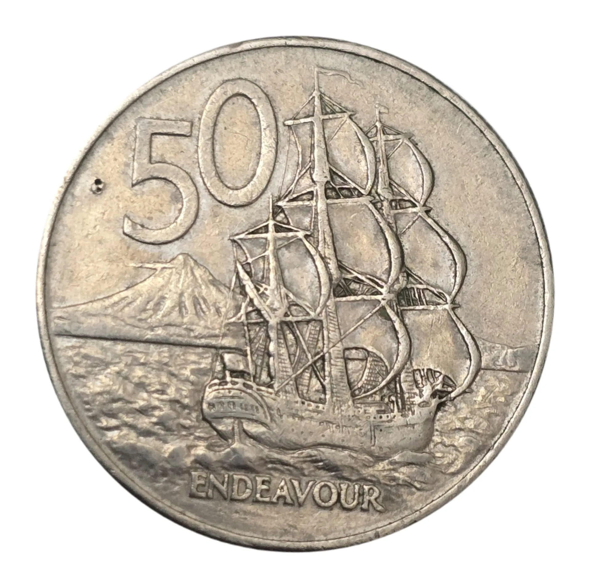 سکه نیوزیلند 50 سنت نیوزیلند ملکه الیزابت 1980